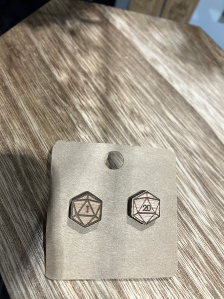 Earrings - wood