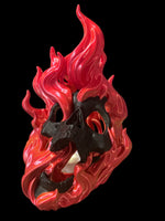 Flaming Skull Tea Light Holder