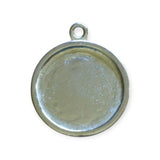 Circle pewter setting frame 1" - pack of 25 or 50