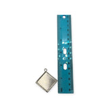 Pewter diamond setting frame - 1.5625"