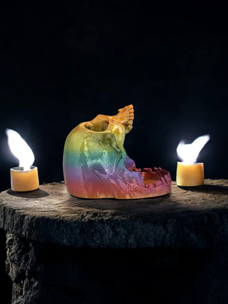 Mini skull dice tower