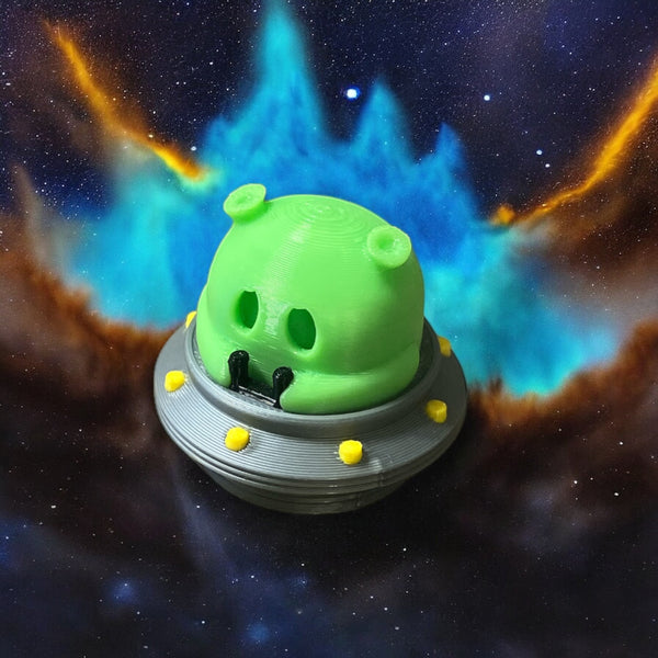 Alien in UFO - Articulated